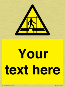 Custom Scaffold Incomplete Sign